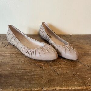Louise et Cie Leather Beige Ballet Flats